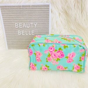 Floral make up zippered pouch